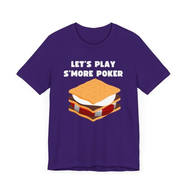 Let's play s'more poker - Bella+Canvas 3001 T-shirt - Image 3