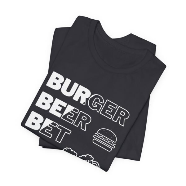 Burger Beer Bet - Bella+Canvas 3001 T-shirt - Image 5