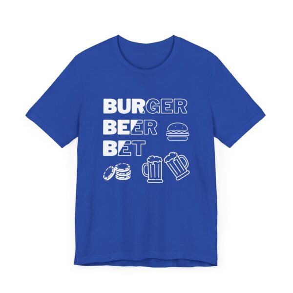 Burger Beer Bet - Bella+Canvas 3001 T-shirt - Image 8