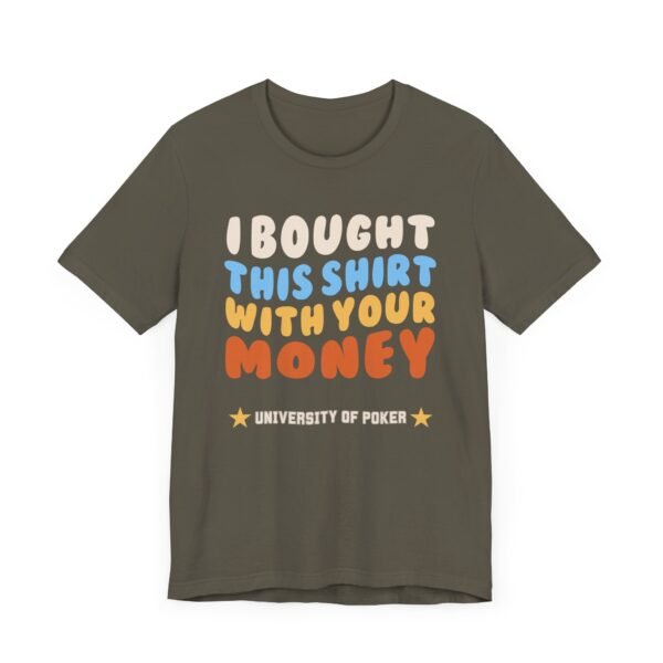 I bought this shirt (University of Poker) - Bella+Canvas 3001 - Image 2