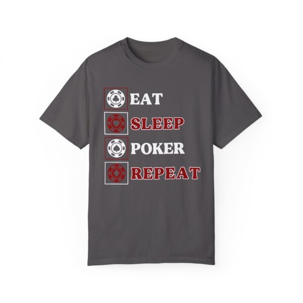 Eat Sleep Poker Repeat (with red) - Comfort Colors 1717 - Image 2