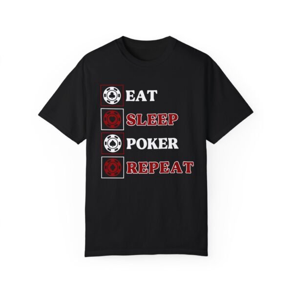 Eat Sleep Poker Repeat (with red) - Comfort Colors 1717 - Image 8