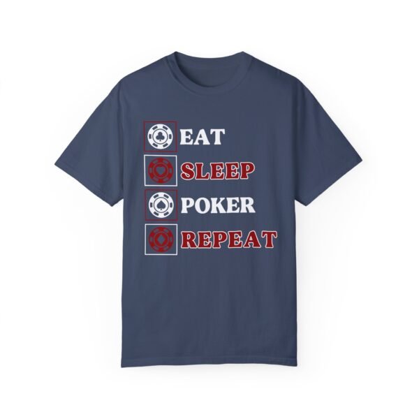 Eat Sleep Poker Repeat (with red) - Comfort Colors 1717 - Image 6