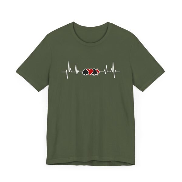 Poker heartbeat card suits - Bella+Canvas 3001 - Image 5