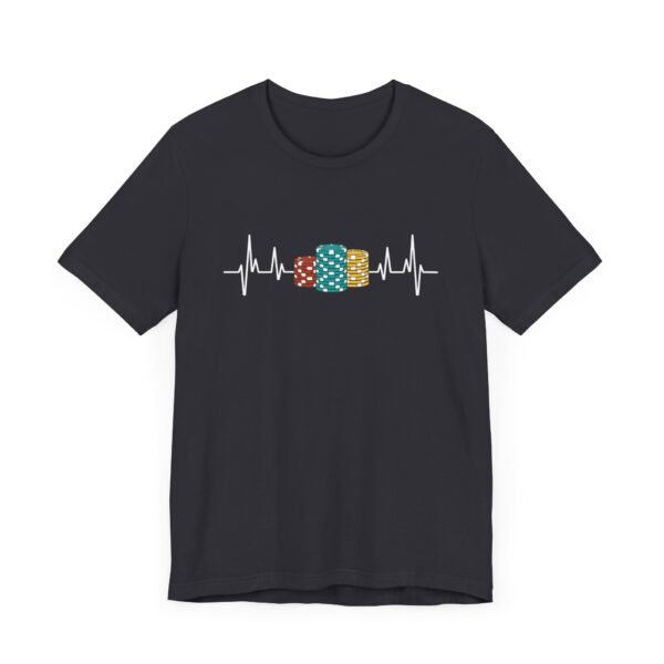 Poker Heartbeat Chip Stacks - Bella+Canvas 3001 - Image 2