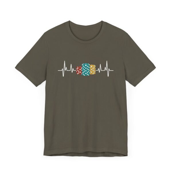 Poker Heartbeat Chip Stacks - Bella+Canvas 3001 - Image 4