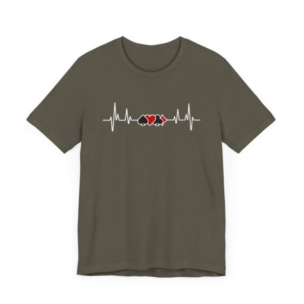 Poker heartbeat card suits - Bella+Canvas 3001 - Image 4
