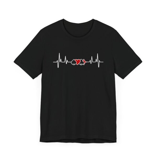 Poker heartbeat card suits - Bella+Canvas 3001 - Image 6