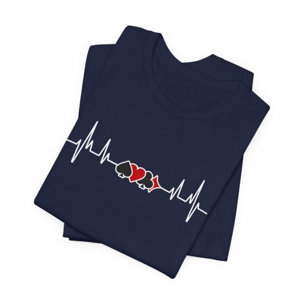 Poker heartbeat card suits - Bella+Canvas 3001 - Image 9