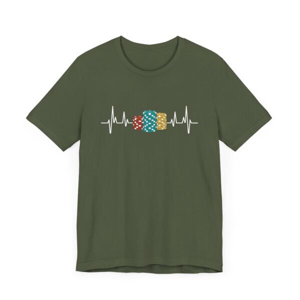 Poker Heartbeat Chip Stacks - Bella+Canvas 3001 - Image 5