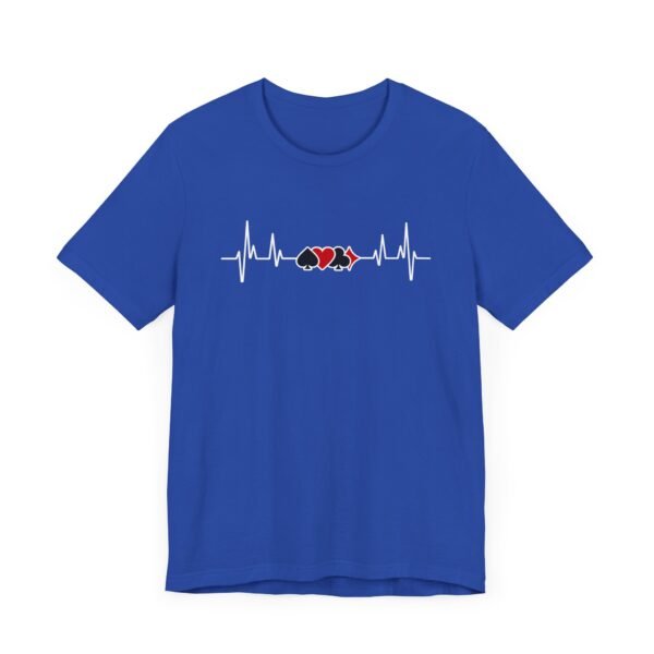Poker heartbeat card suits - Bella+Canvas 3001 - Image 3