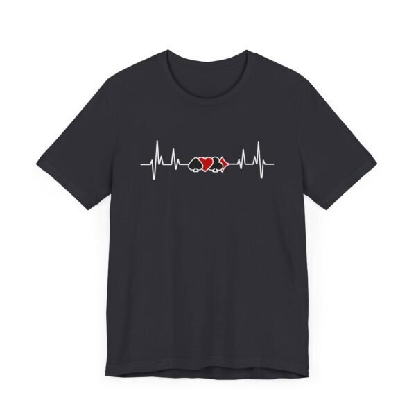 Poker heartbeat card suits - Bella+Canvas 3001 - Image 2