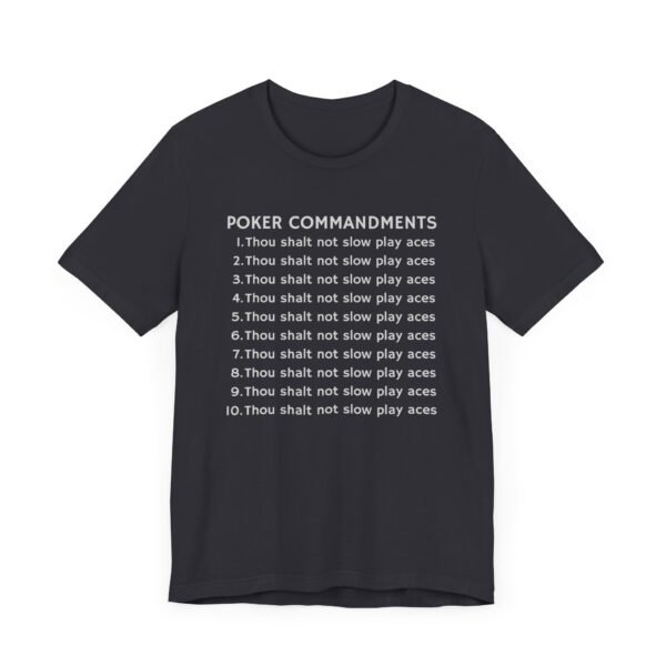 Poker Commandments - Bella+Canvas 3001 - Image 2